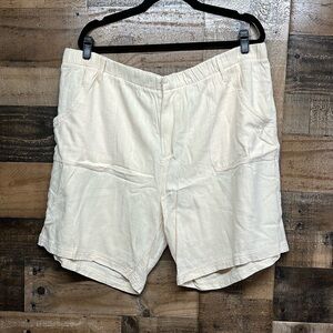 Soft Surroundings Linen Blend Khaki Shorts Women's‎ Size 1X